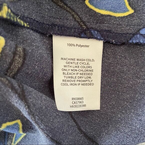 Nordstrom Halogen navy abstract floral dress large - Picture 7 of 8